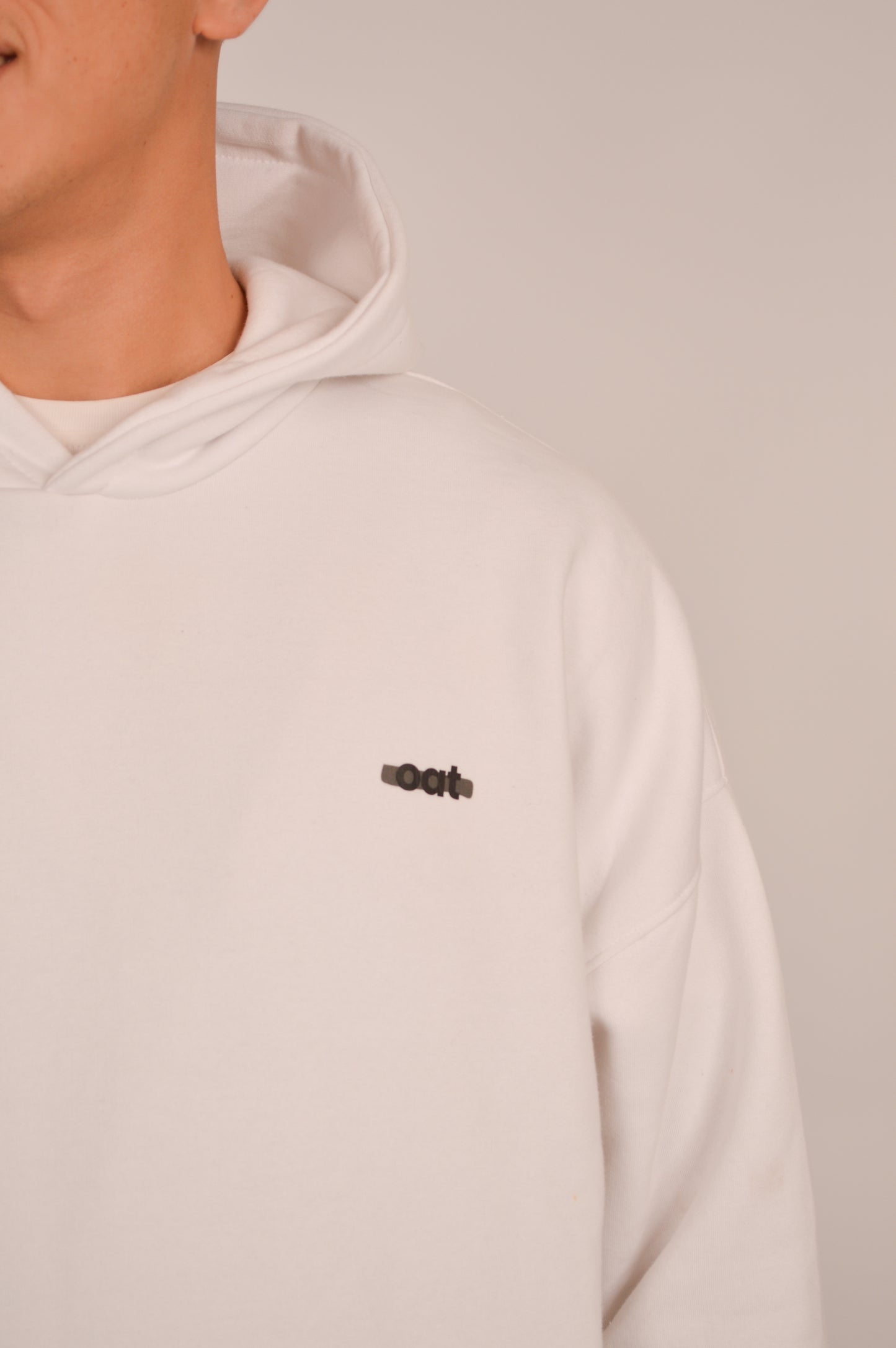 oat hoodie - white