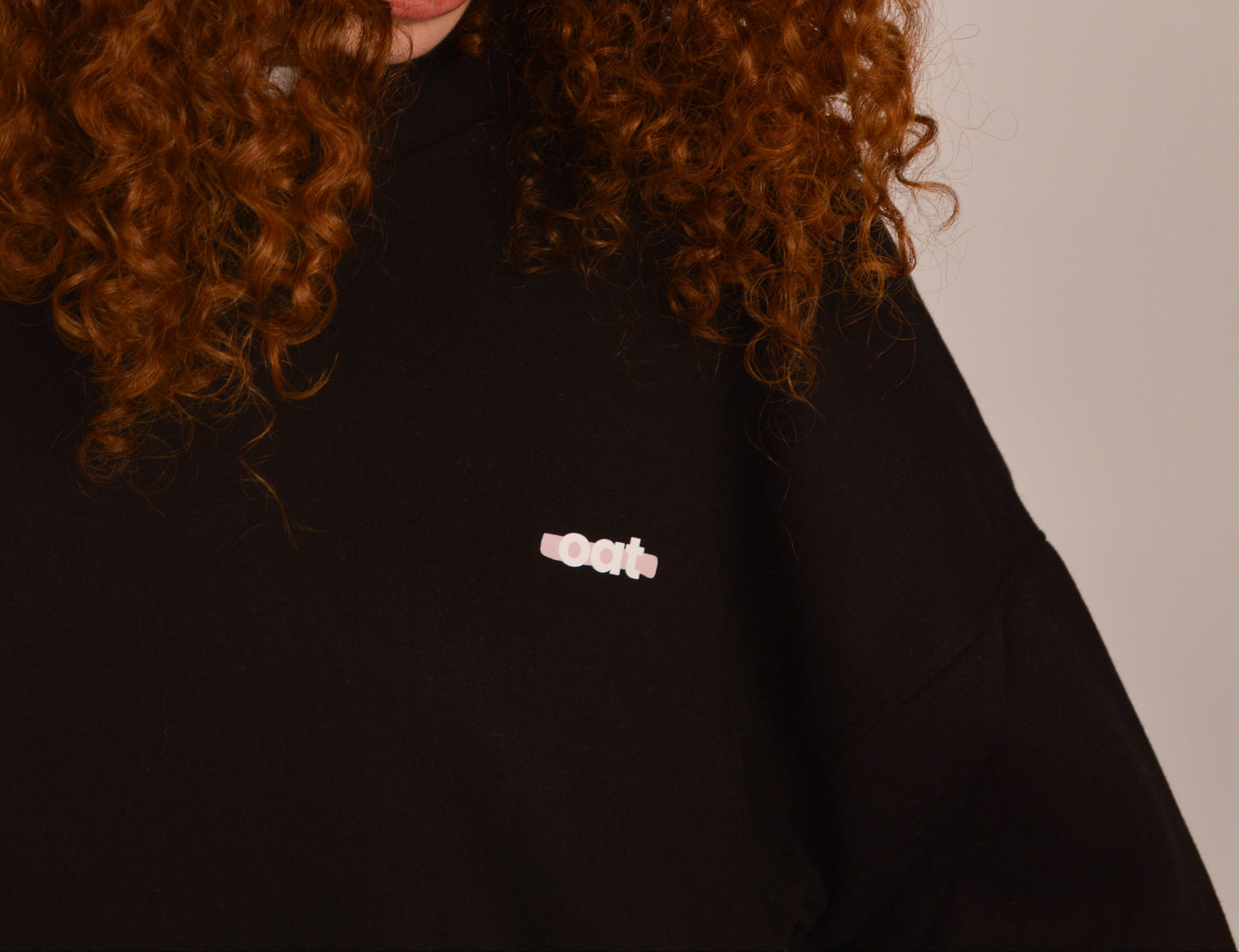 oat hoodie - black
