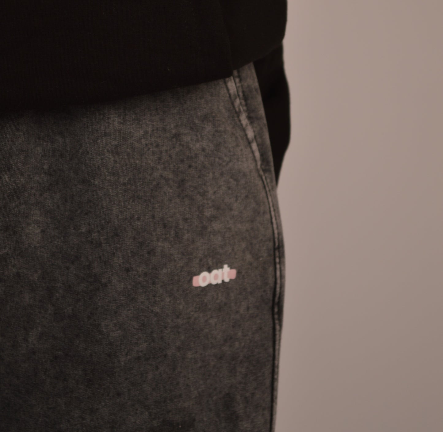 oat sweatpants — washed grey