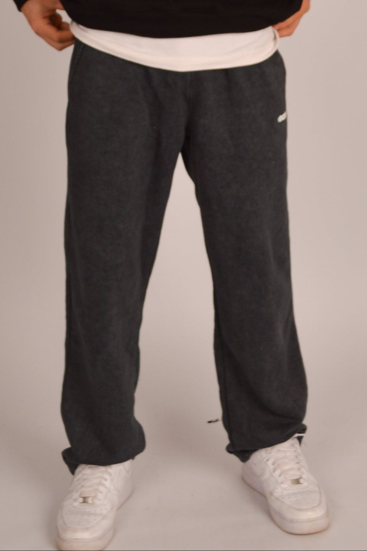 oat sweatpants — washed grey