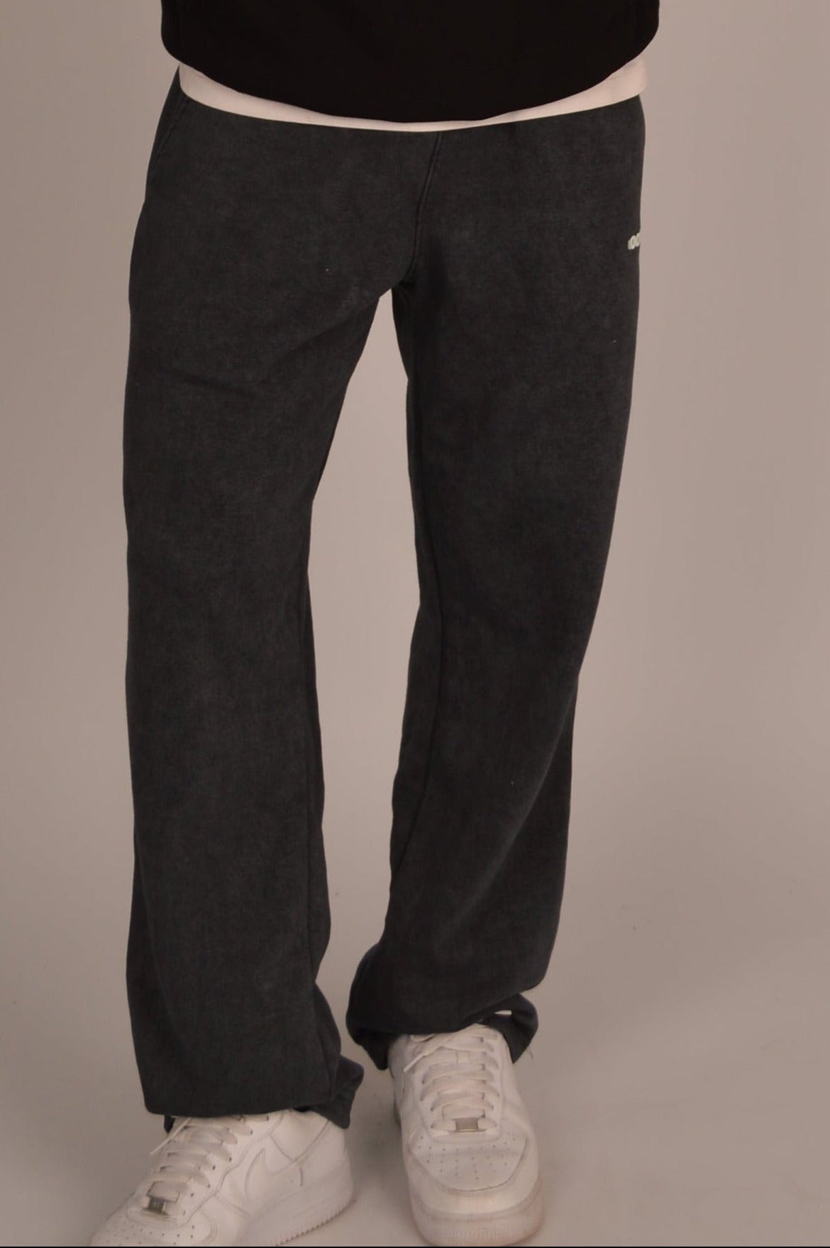 oat sweatpants — washed grey