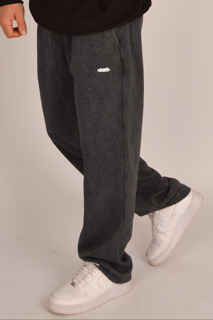 oat sweatpants — washed grey