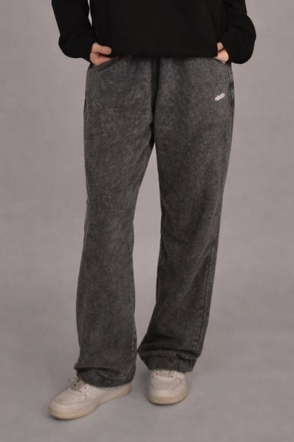 oat sweatpants — washed grey