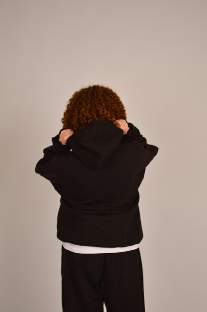 oat hoodie - black