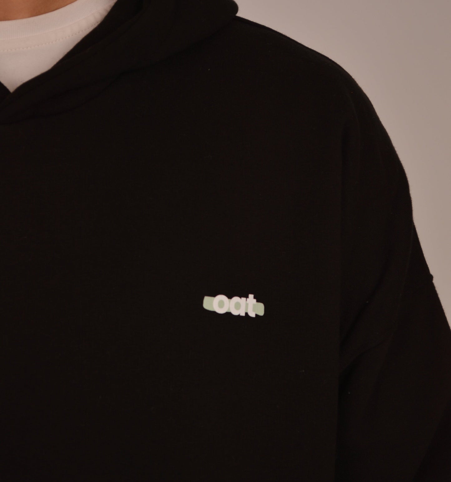 oat hoodie - black