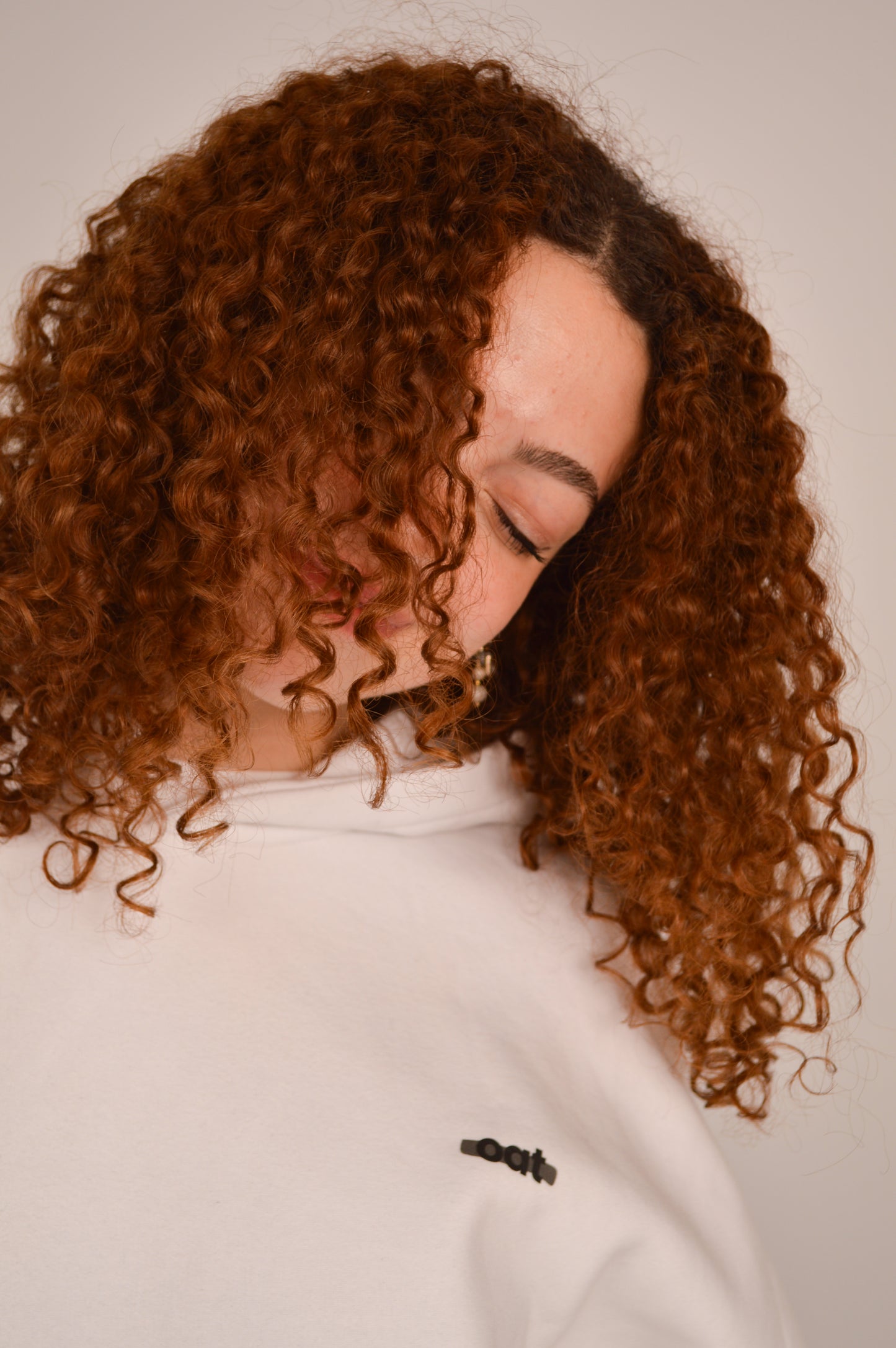 oat hoodie - white