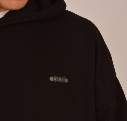 oat hoodie - black
