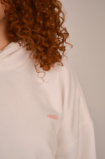 oat hoodie - white
