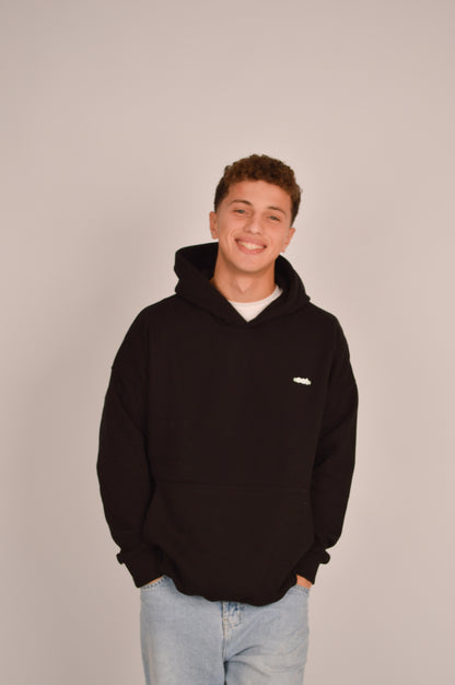 oat hoodie - black