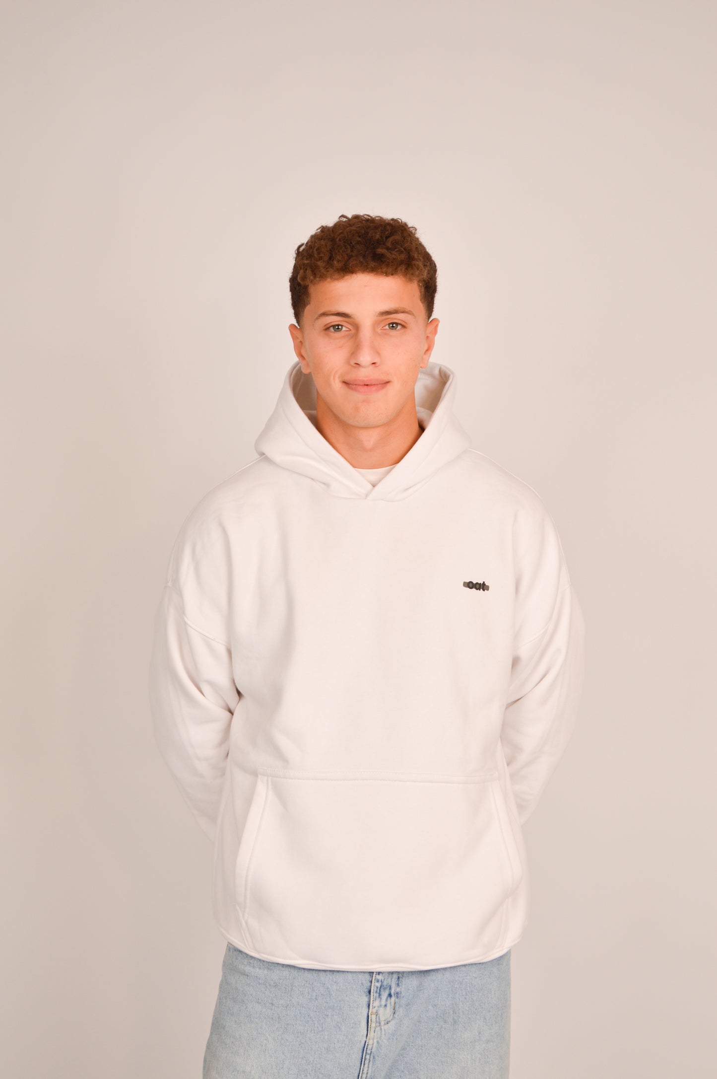 oat hoodie - white