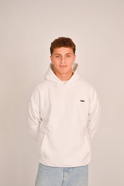 oat hoodie - white