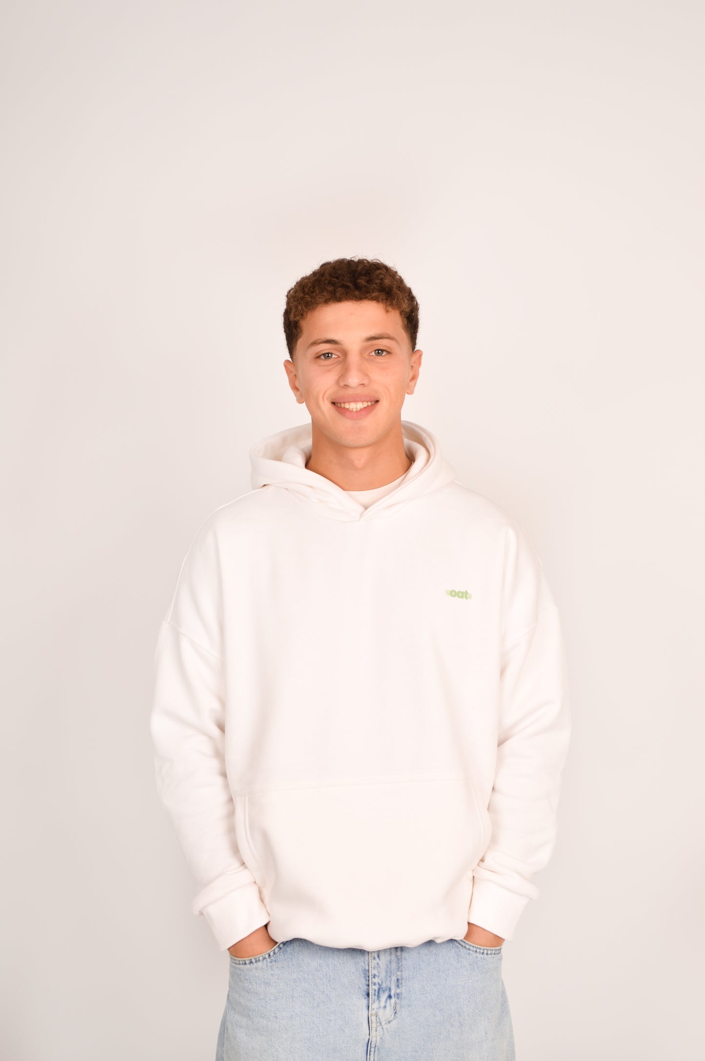 oat hoodie - white