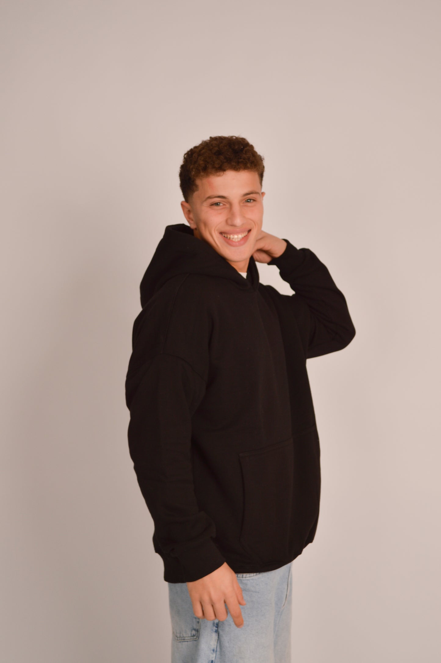 oat hoodie - black