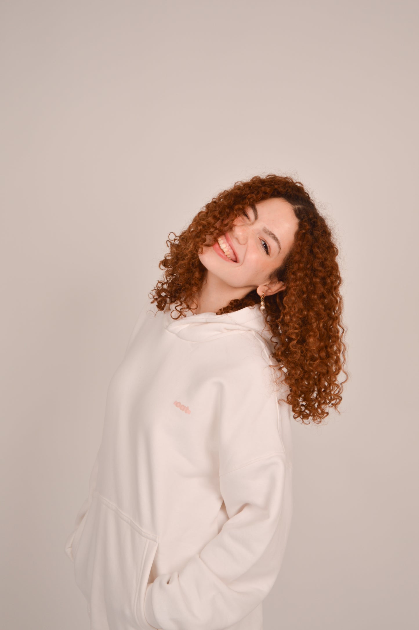 oat hoodie - white